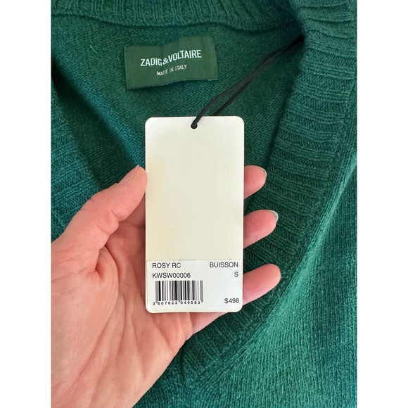 Zadig & Voltaire Rosy RC in Buisson Sweater Size S NwT - Picture 8 of 12